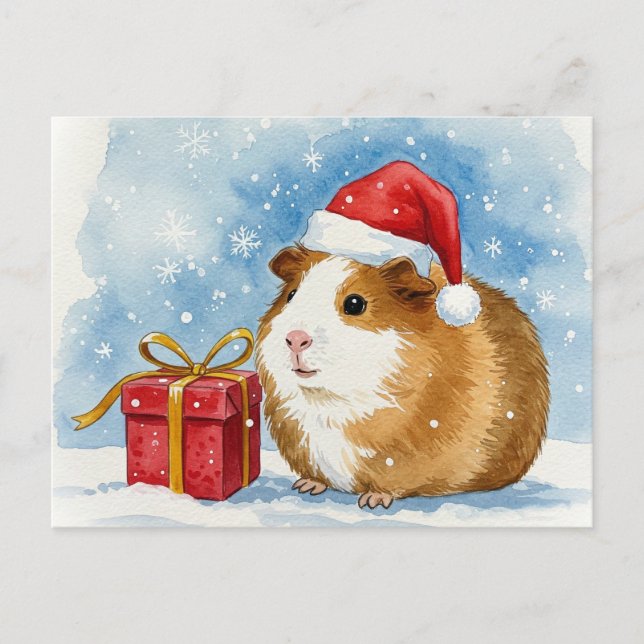Carte postale de Noël Cavia Cavia Cavia (Devant)
