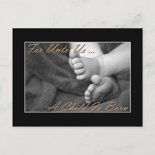 Carte postale de Noël chrétien