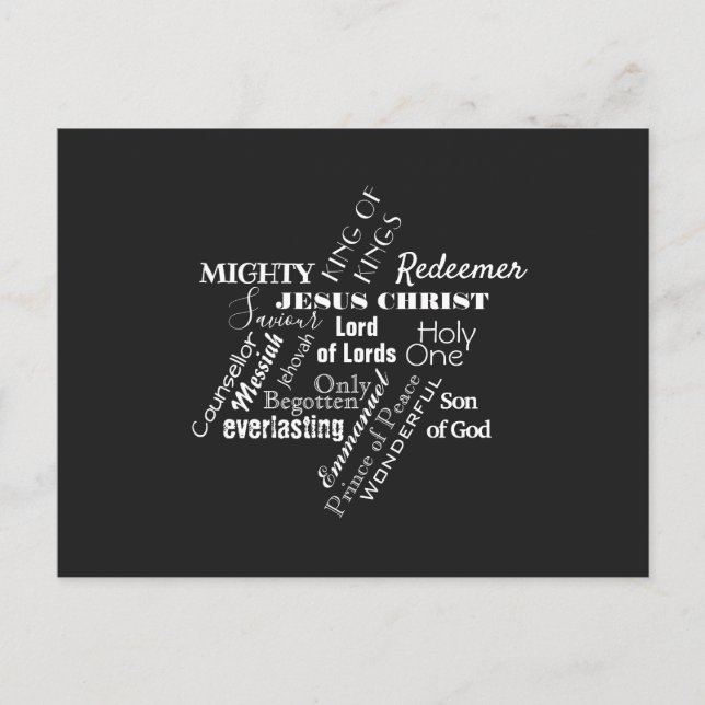 Carte postale de Noël de Jésus (Devant)