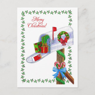 Carte postale de Noël du transporteur