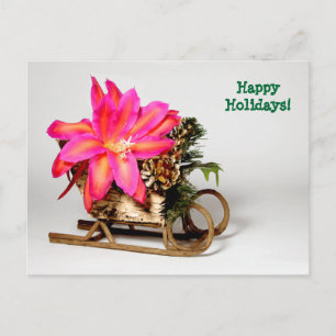 Carte postale de Noël Epiphyllum personnalisable