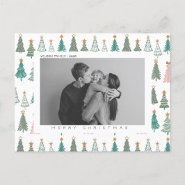 Carte postale de Noël et de vacances personnalisée