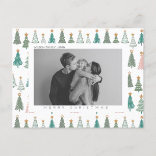 Carte postale de Noël et de vacances personnalisée