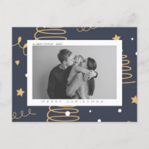 Carte postale de Noël et de vacances personnalisée