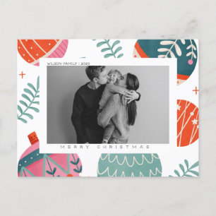 Carte postale de Noël et de vacances personnalisée