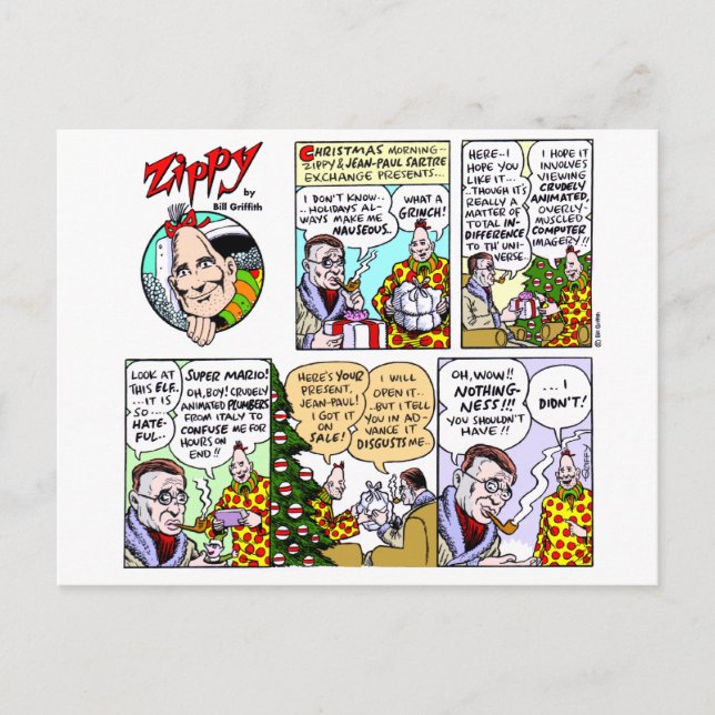 Carte postale de Noël existentielle (Devant)