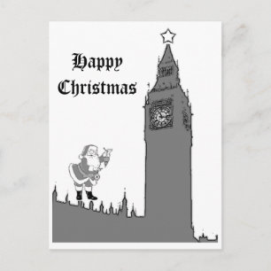 Carte postale de Noël heureux de Londres Big Ben