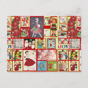 carte postale de noël passé