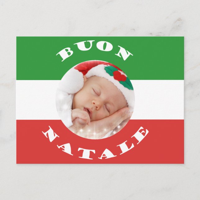 Carte postale de Noël personnalisée italienne (Devant)