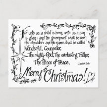 Carte postale de Noël religieuse en berceau