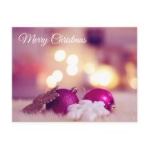 Carte Postale de Noël Rosa Amor de Amigo