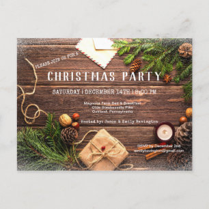 Carte postale de Noël Russe Farmhouse Pine Christm