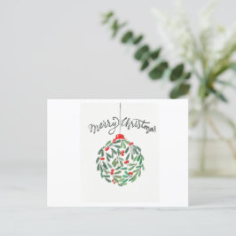 Carte postale de Noël simple