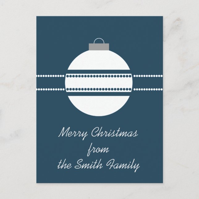 Carte postale de Noël simple et chic (Devant)