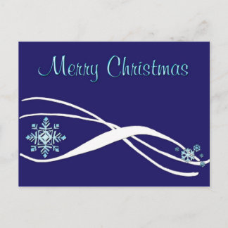 Carte postale de Noël Snowflake