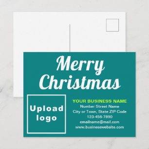 Carte postale de Noël Turquoise de Noël
