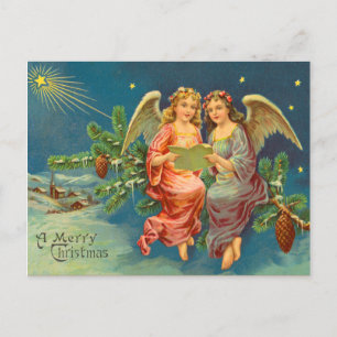 Carte postale de Noël Victorian Angel