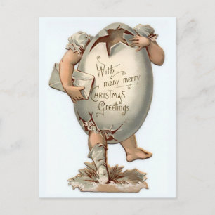 Carte postale de Noël victorienne vintage