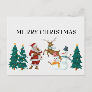 carte postale de Noël vintage