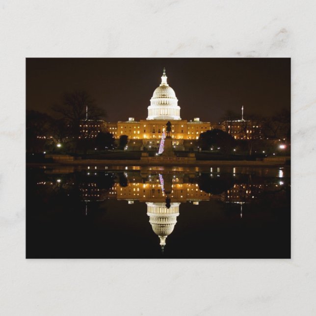 Carte postale de Noël Washington D.C. (Devant)