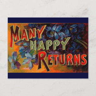 Carte Postale De nombreux retours heureux