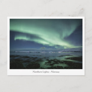 Carte postale de Norvège Aurores Boréales