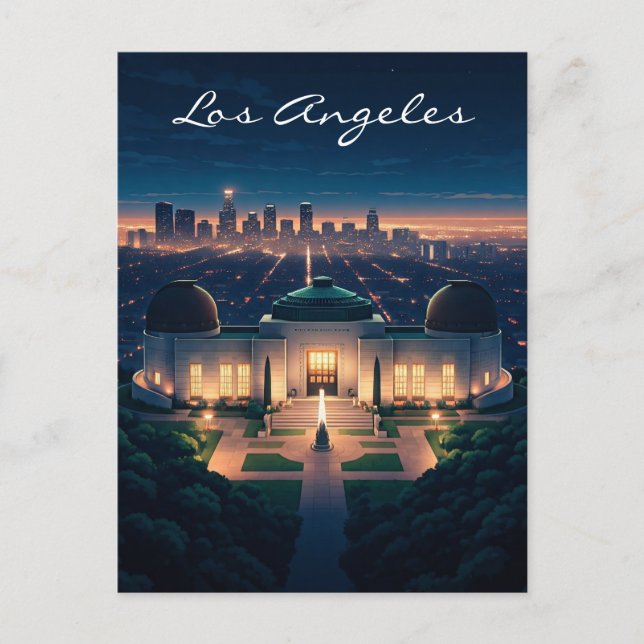 Carte postale de nuit de Los Angeles (Devant)