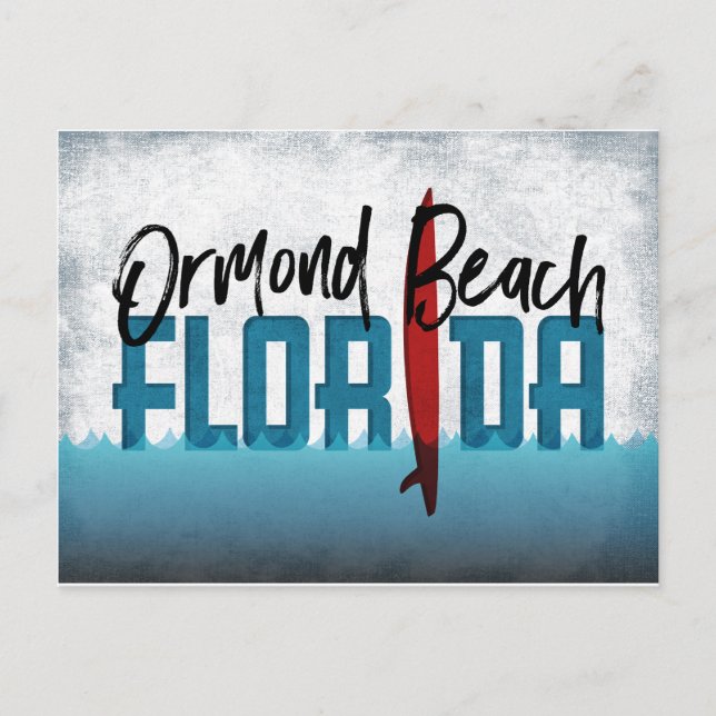 Carte postale de Ormond Beach Floride Planche de s (Devant)