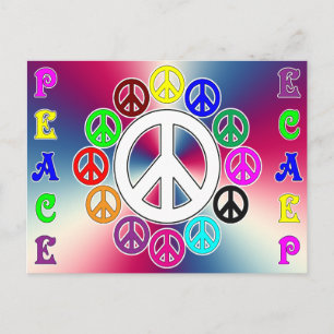 carte postale de paix haut et bas