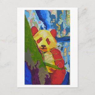 Carte postale de panda de bruit