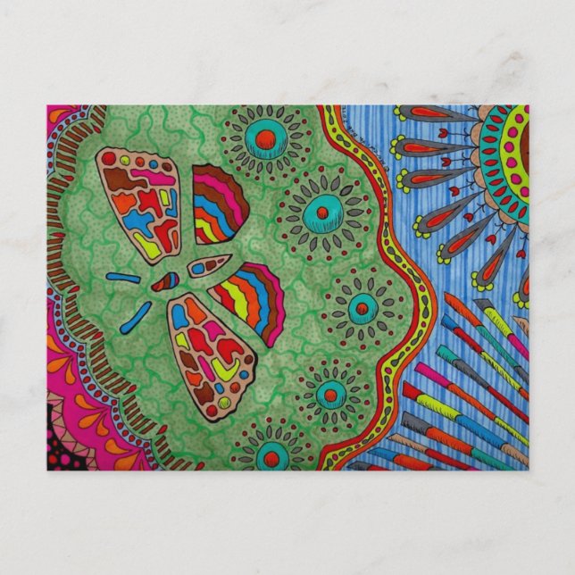 Carte postale de papillon (Devant)