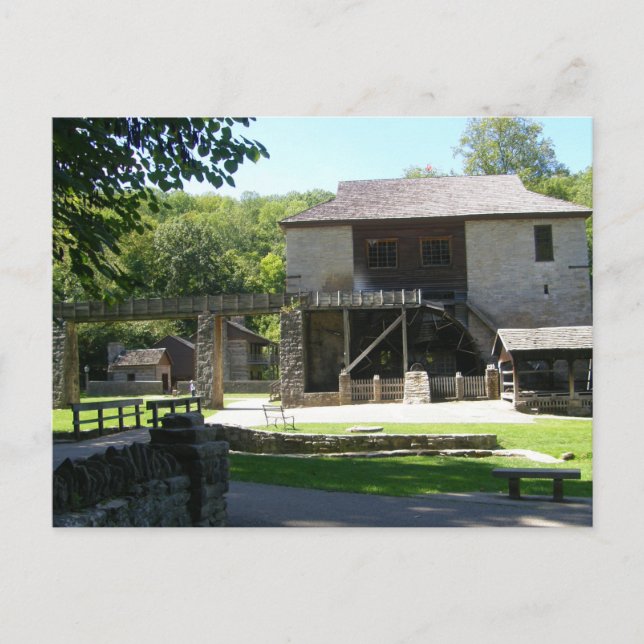 Carte postale de parc d'état de moulin de ressort (Devant)