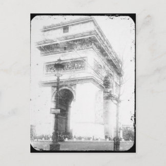 Carte postale de Paris, Arc de Triomphe, N&B