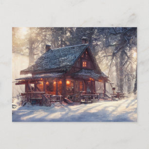 Carte postale de paysage hivernal