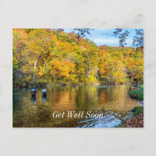 Carte postale de pêche d'automne et de printemps d