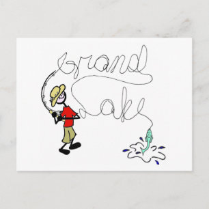Carte postale de pêche Grand Lake