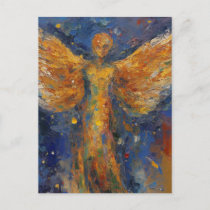 Carte postale de peinture d'ange magnifique