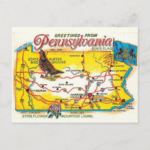 Carte postale de Pennsylvanie