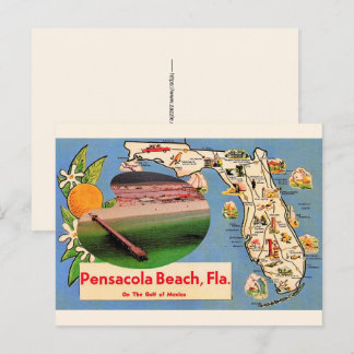 Carte postale de Pensacola Beach FL