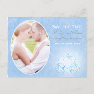 Carte postale de photo de date de mariage de