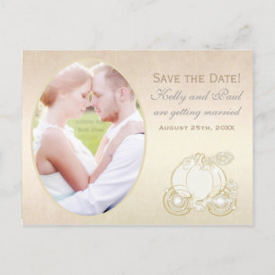 Carte postale de photo de date de mariage de