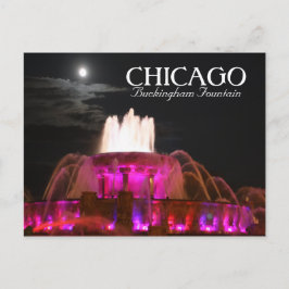 Carte postale de Pink Buckingham Fountain Chicago