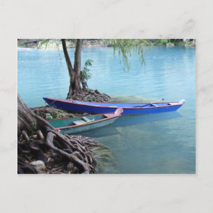 carte postale de pirogues