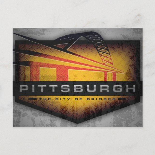 Carte postale de Pittsburgh Fort Pitt Bridge (Devant)