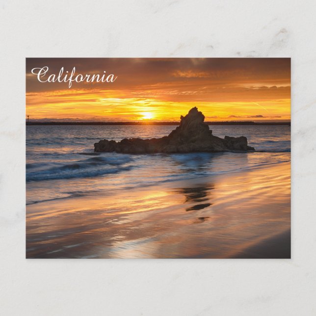 Carte postale de plage de la Californie (Devant)
