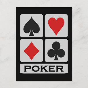 Carte postale de poker