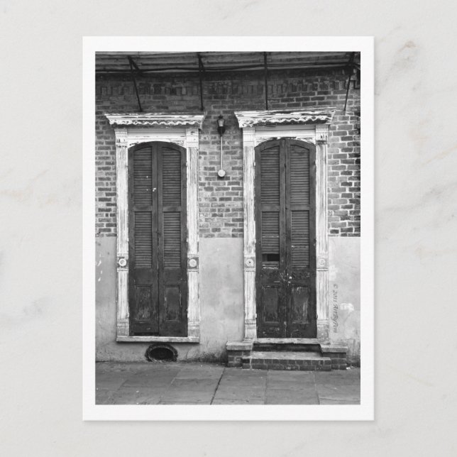 Carte postale de porte et fenêtre (Devant)