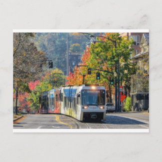 Carte postale de Portland, train léger de l'Oregon