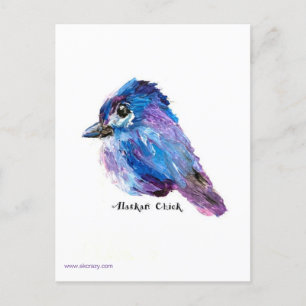 Carte postale de poulet de l'Alaska