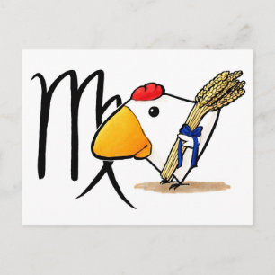 Carte postale de poulet virgo